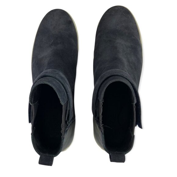 Vince Blue Belmont High Top‎ Sneakers Flat Shoes Mens Size 11 Italian Calf Suede - Picture 9 of 12